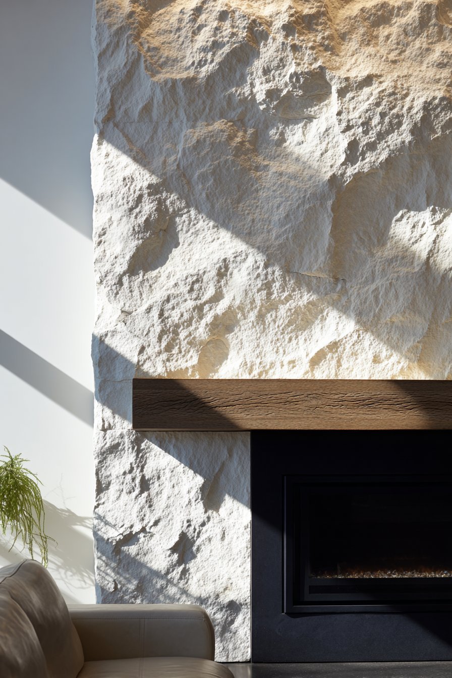 Natural Split-Face Stone Veneer Accent