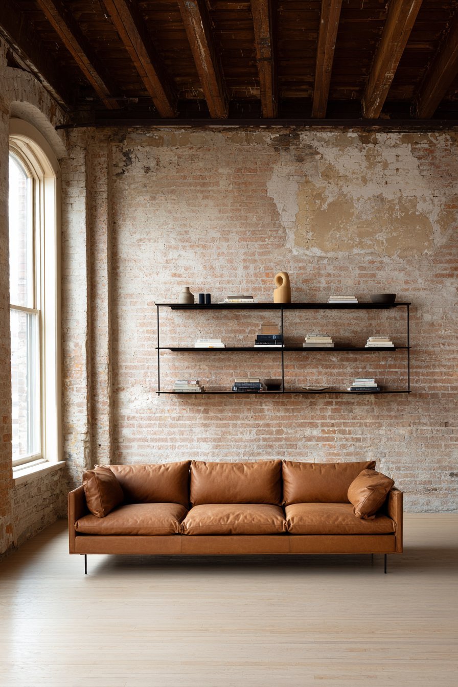 Industrial Loft Exposed Brick Display
