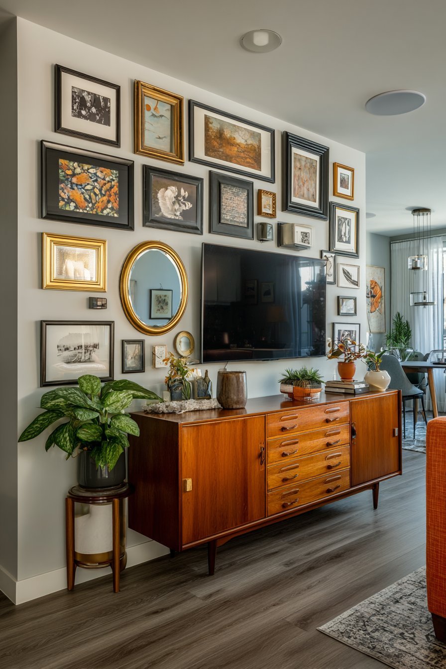 Eclectic Gallery Wall Integration