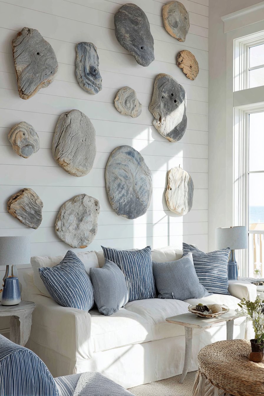 Organic Driftwood Horizontal Installation