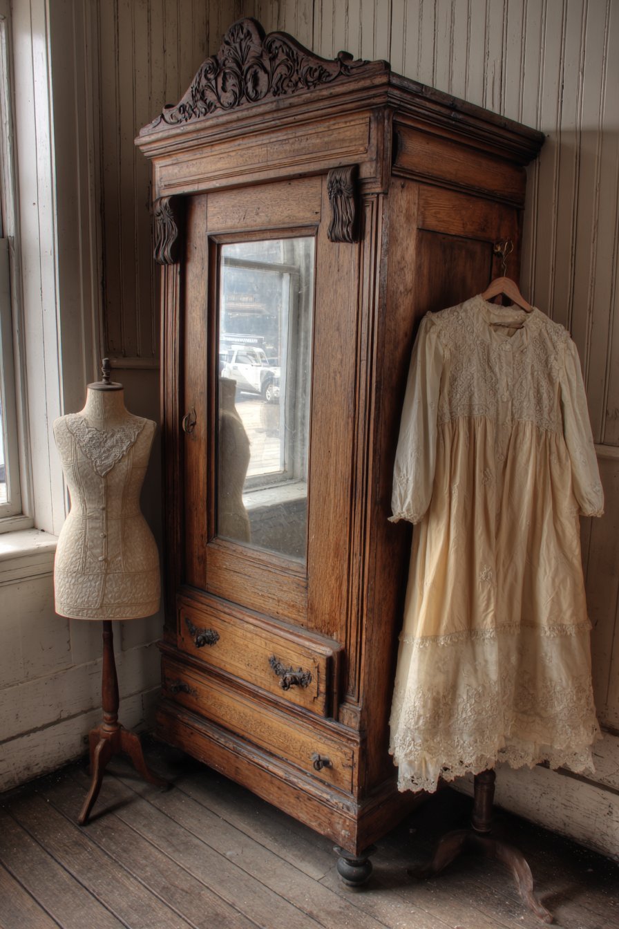 Antique Wardrobe Storage