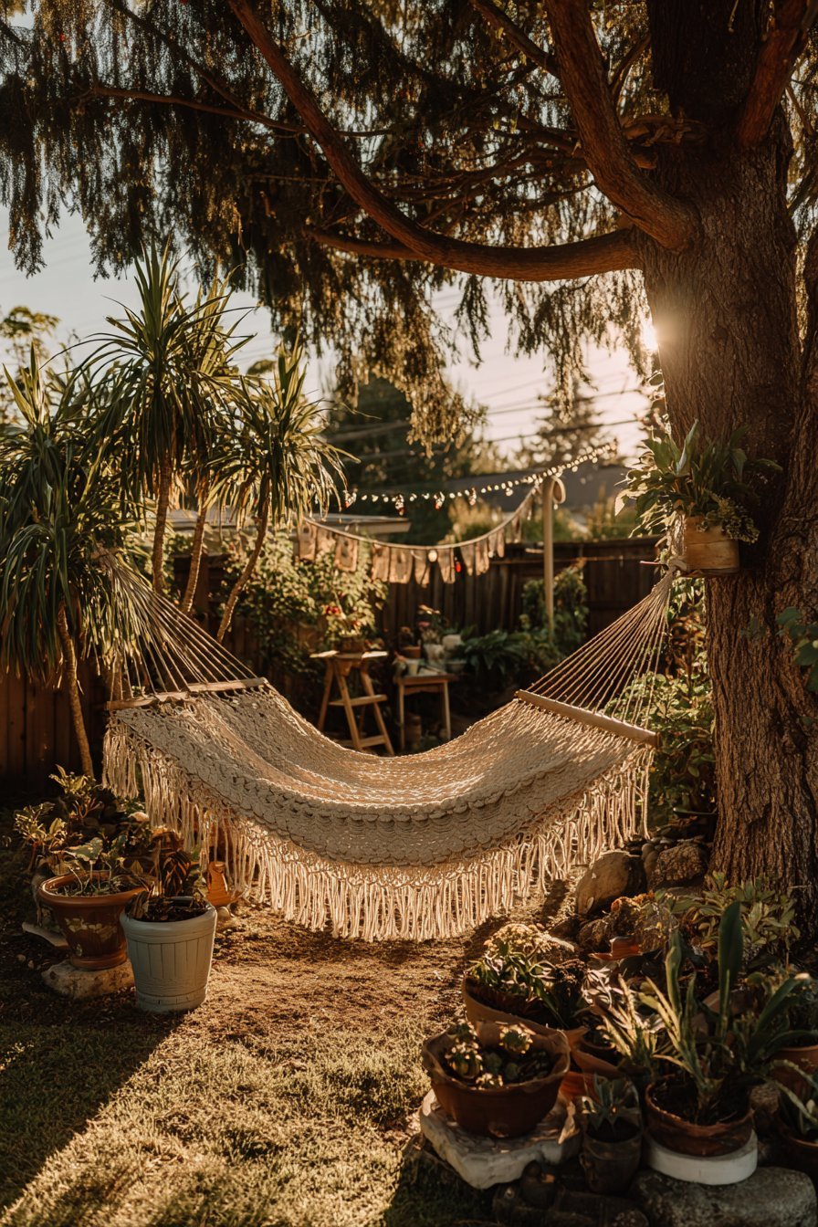 Macramé Hammock Hideaway