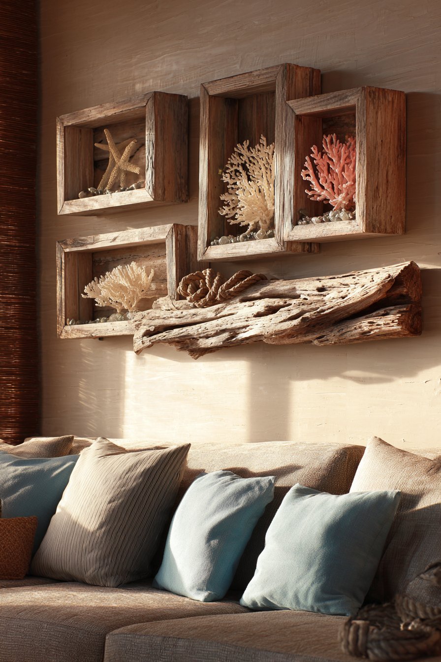 Coastal Driftwood Sculptural Art