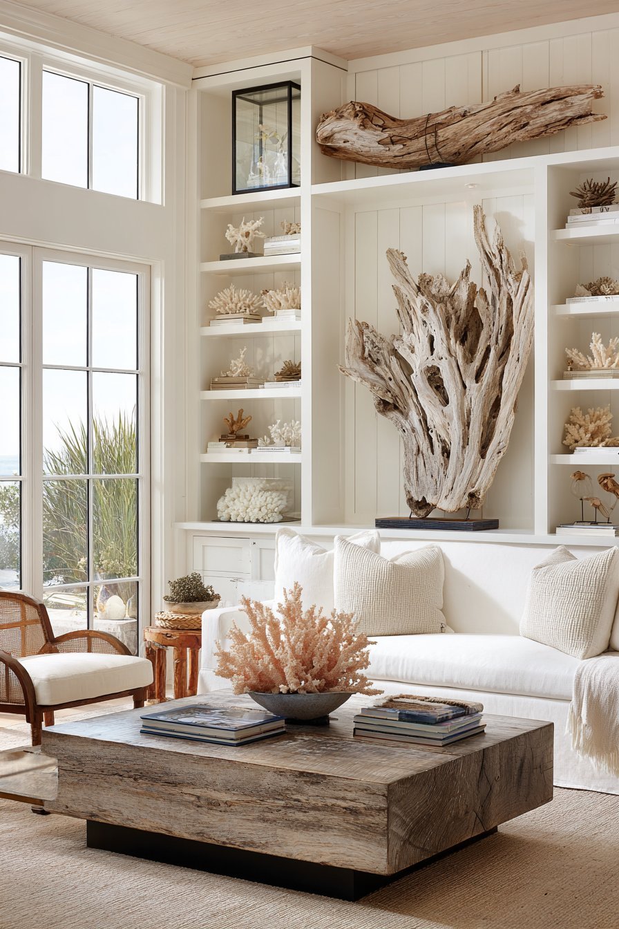 Coastal Driftwood Sculptural Art