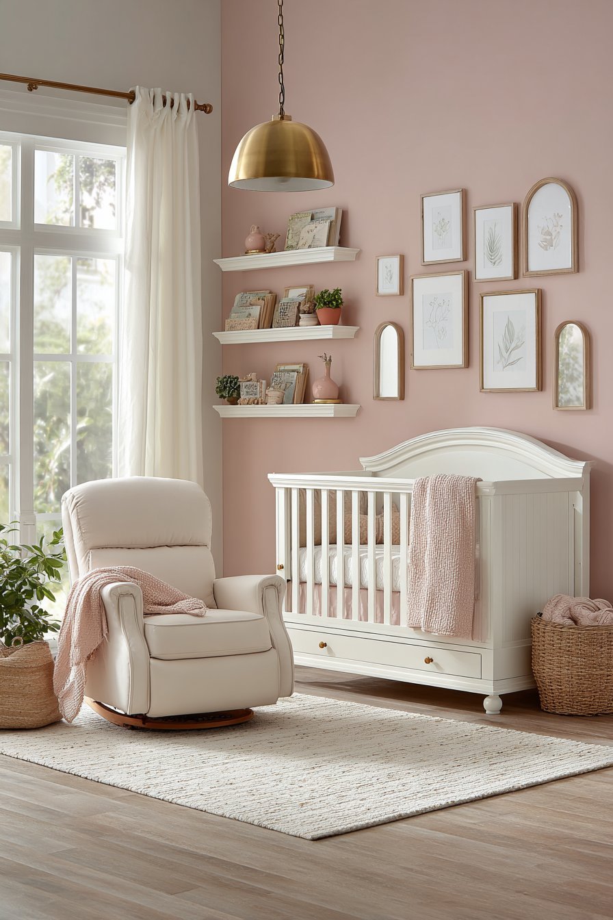 Blush pink nursery