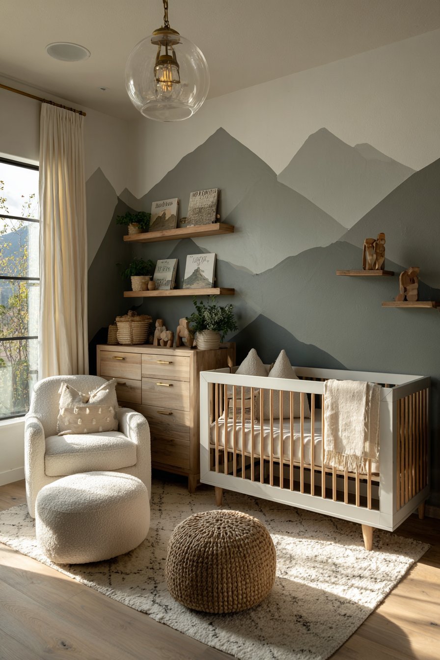 Nursery accent wall