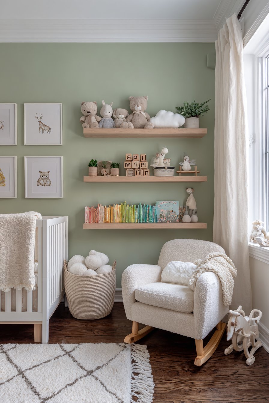 Baby shelf decor