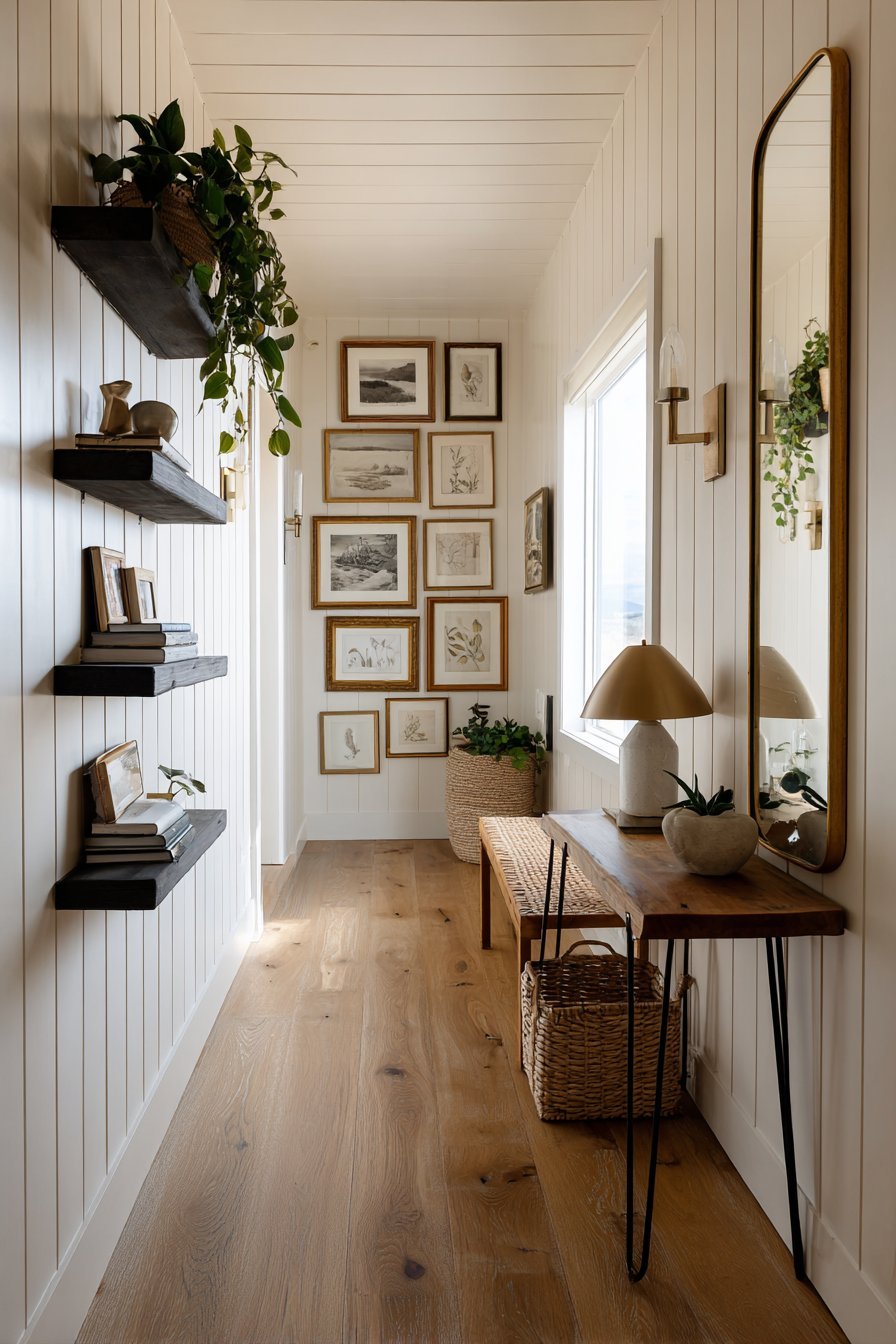 Narrow wall decor ideas