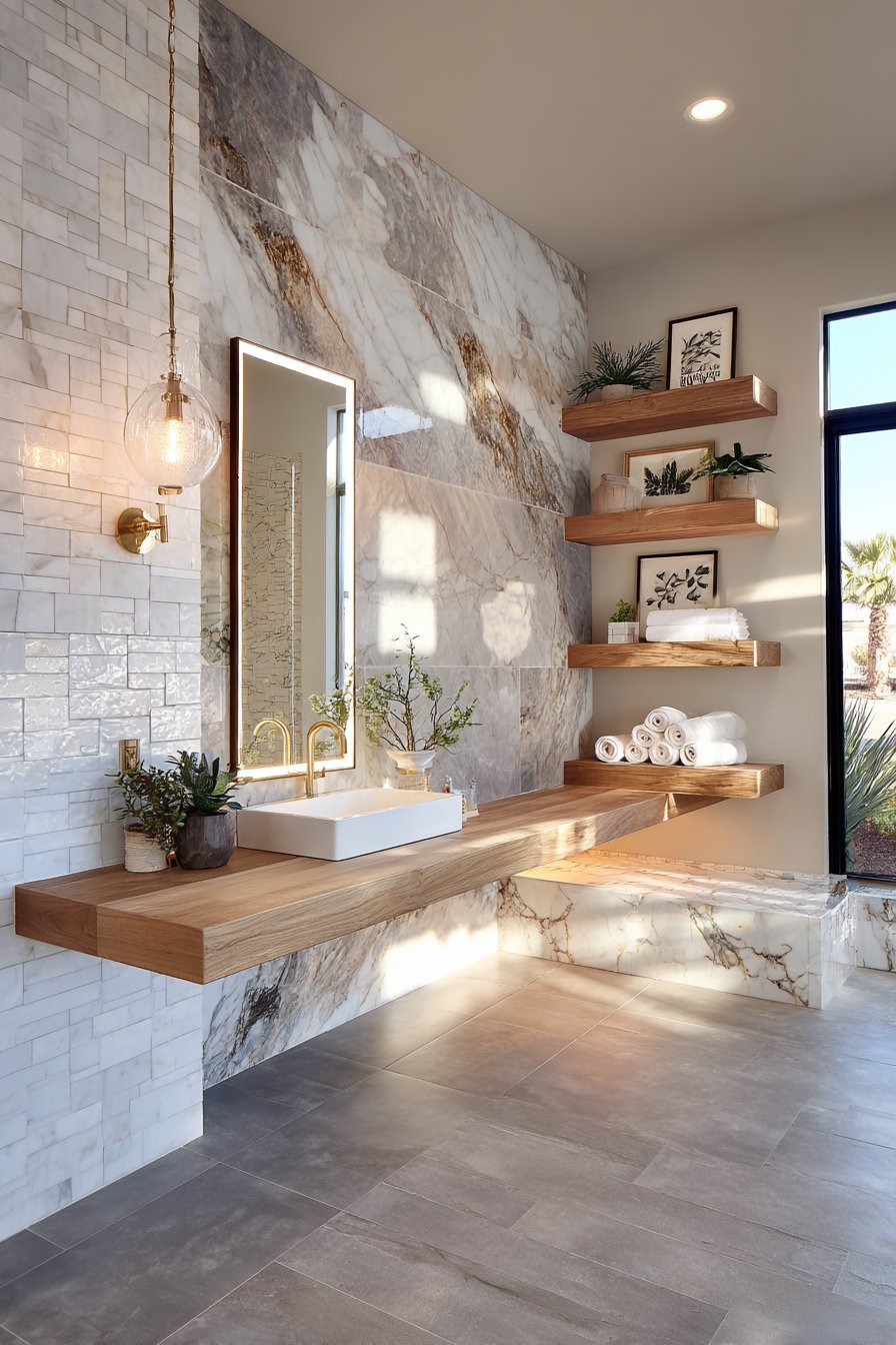 Restroom wall decor ideas