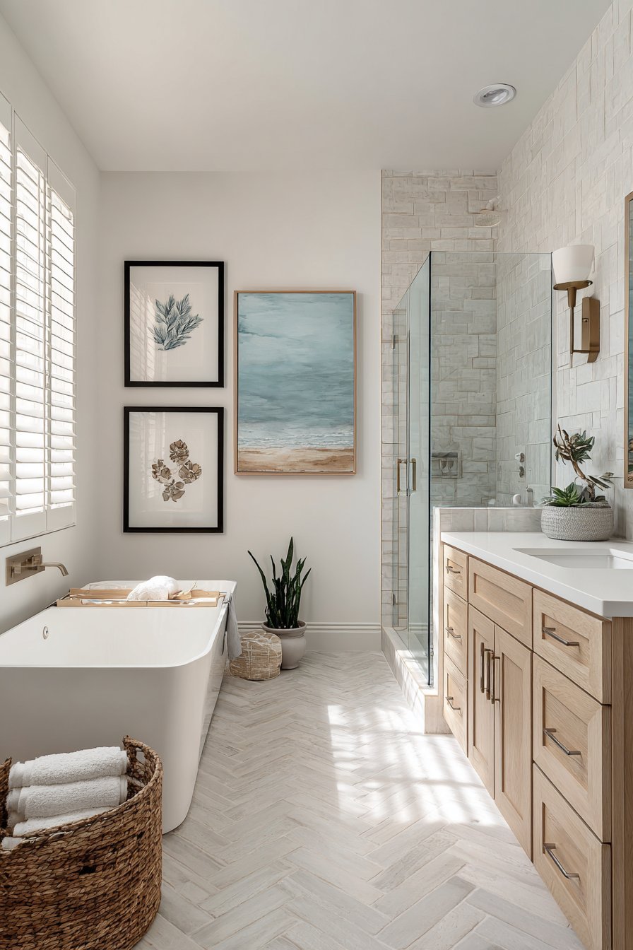 Bathroom artwork ideas