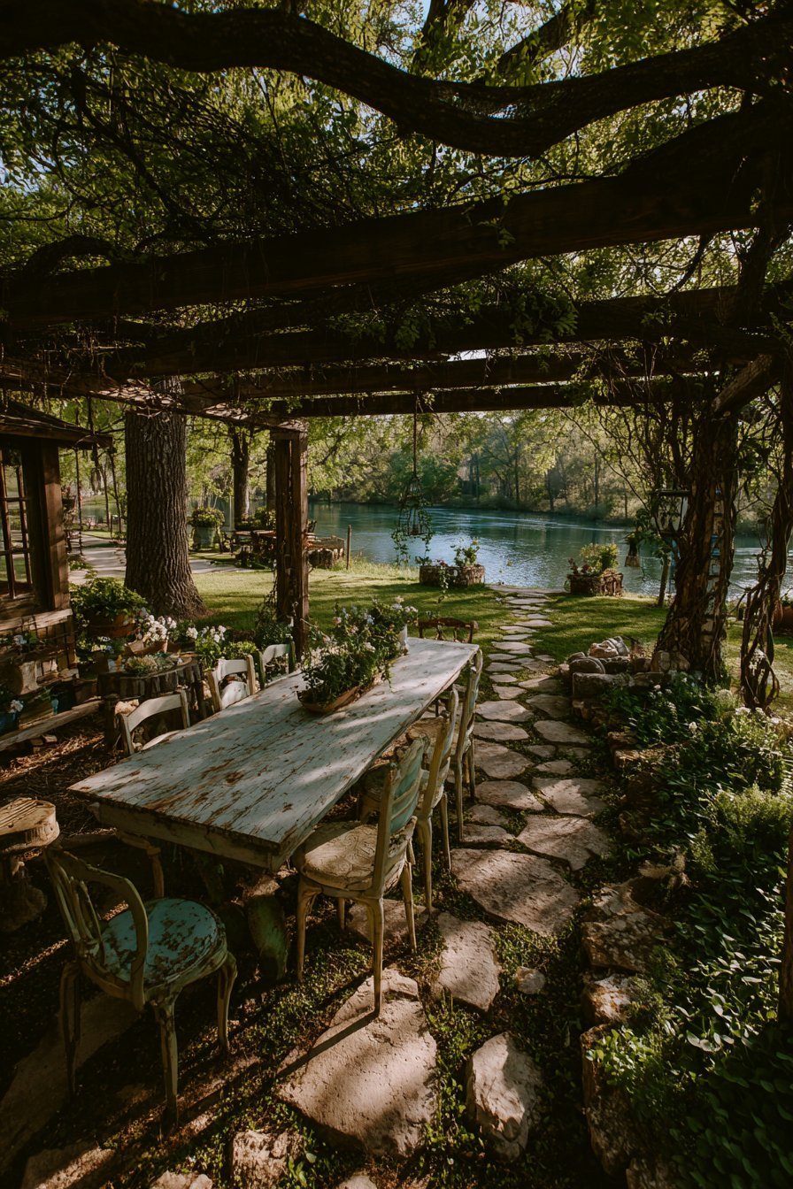 Cottagecore backyard