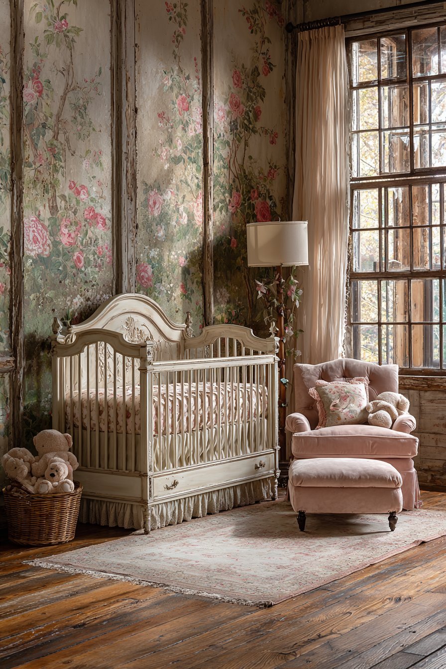 Vintage pink nursery