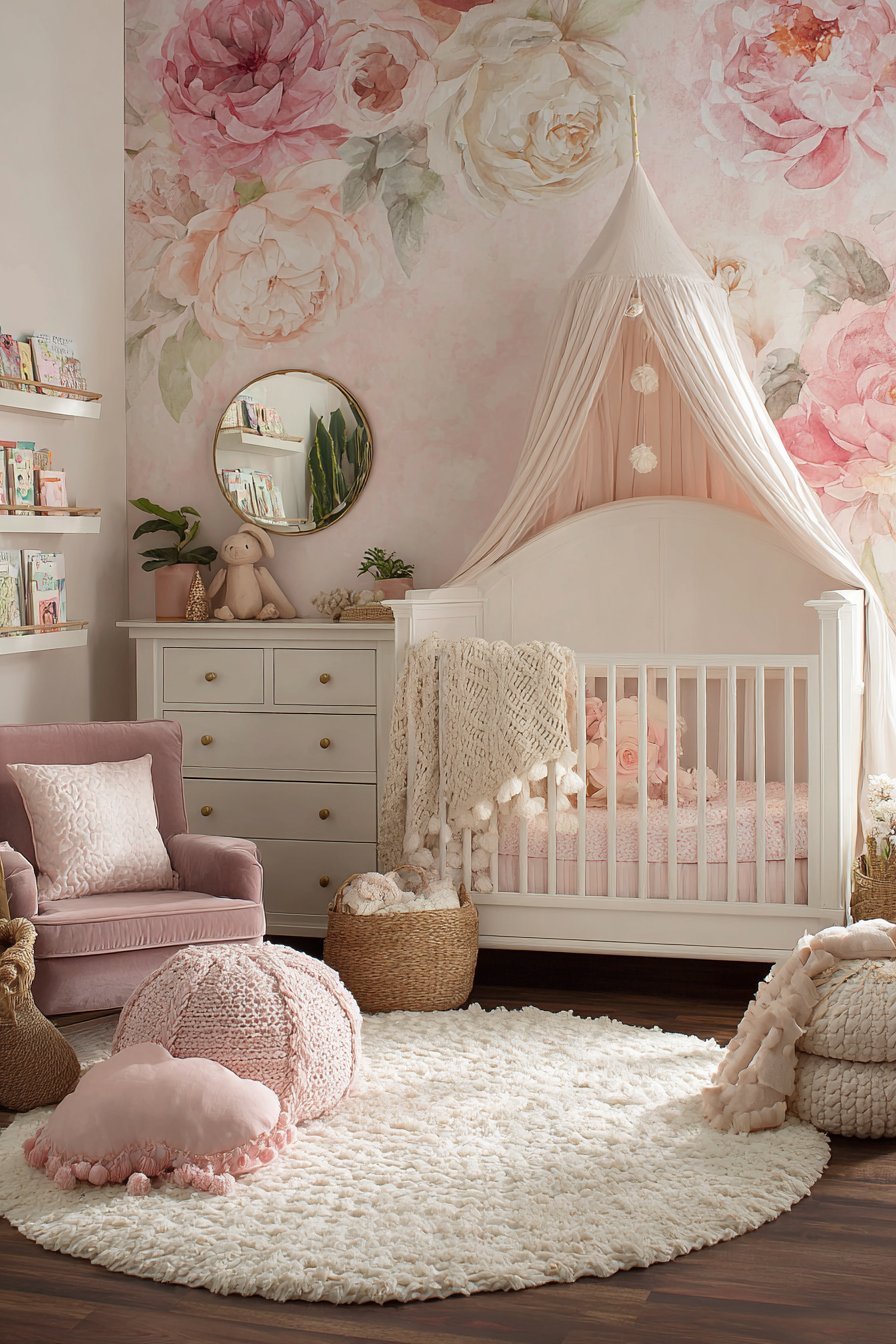 Soft pink nursery