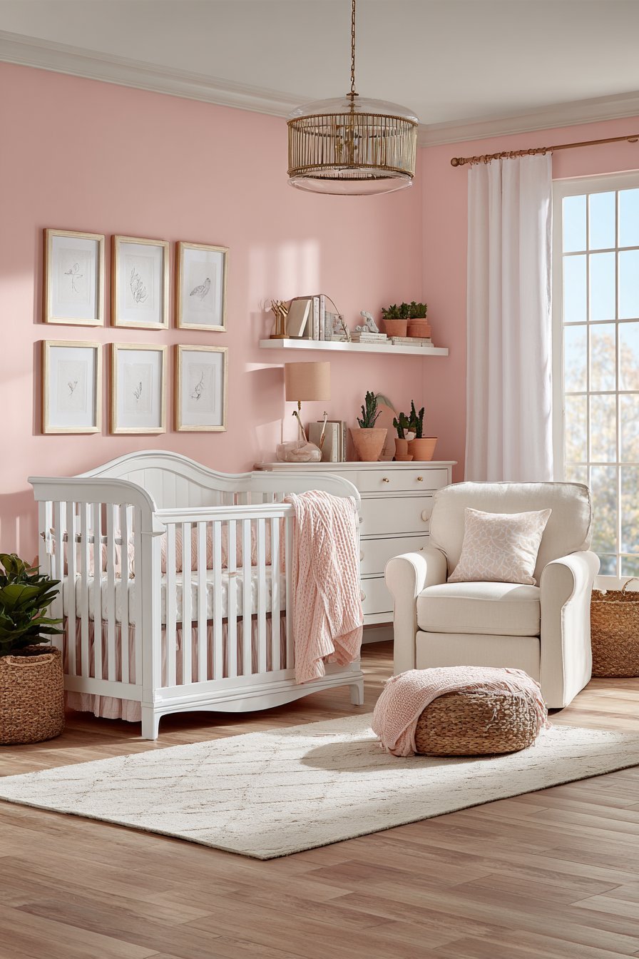 Blush pink nursery