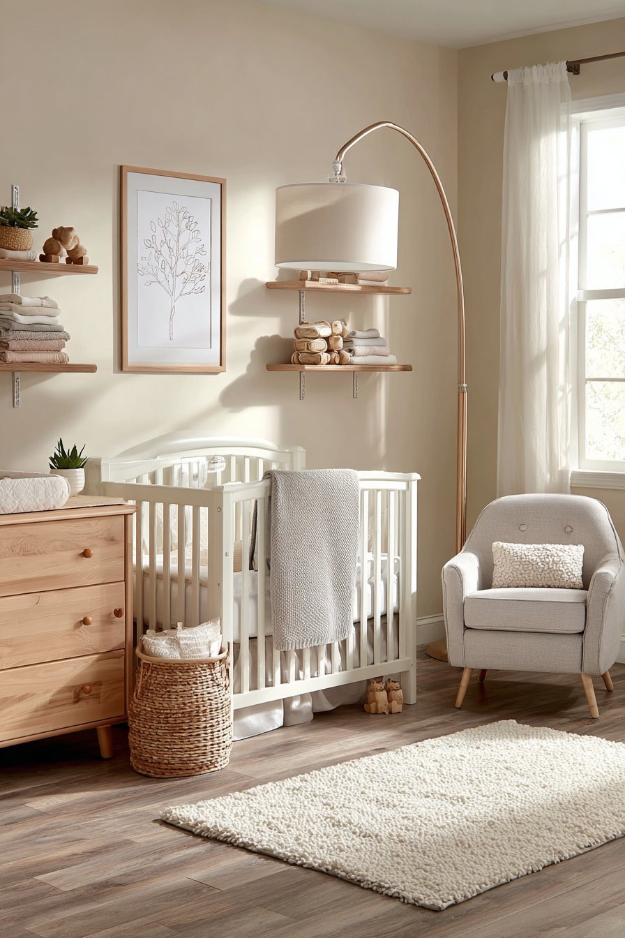 Simple baby nursery
