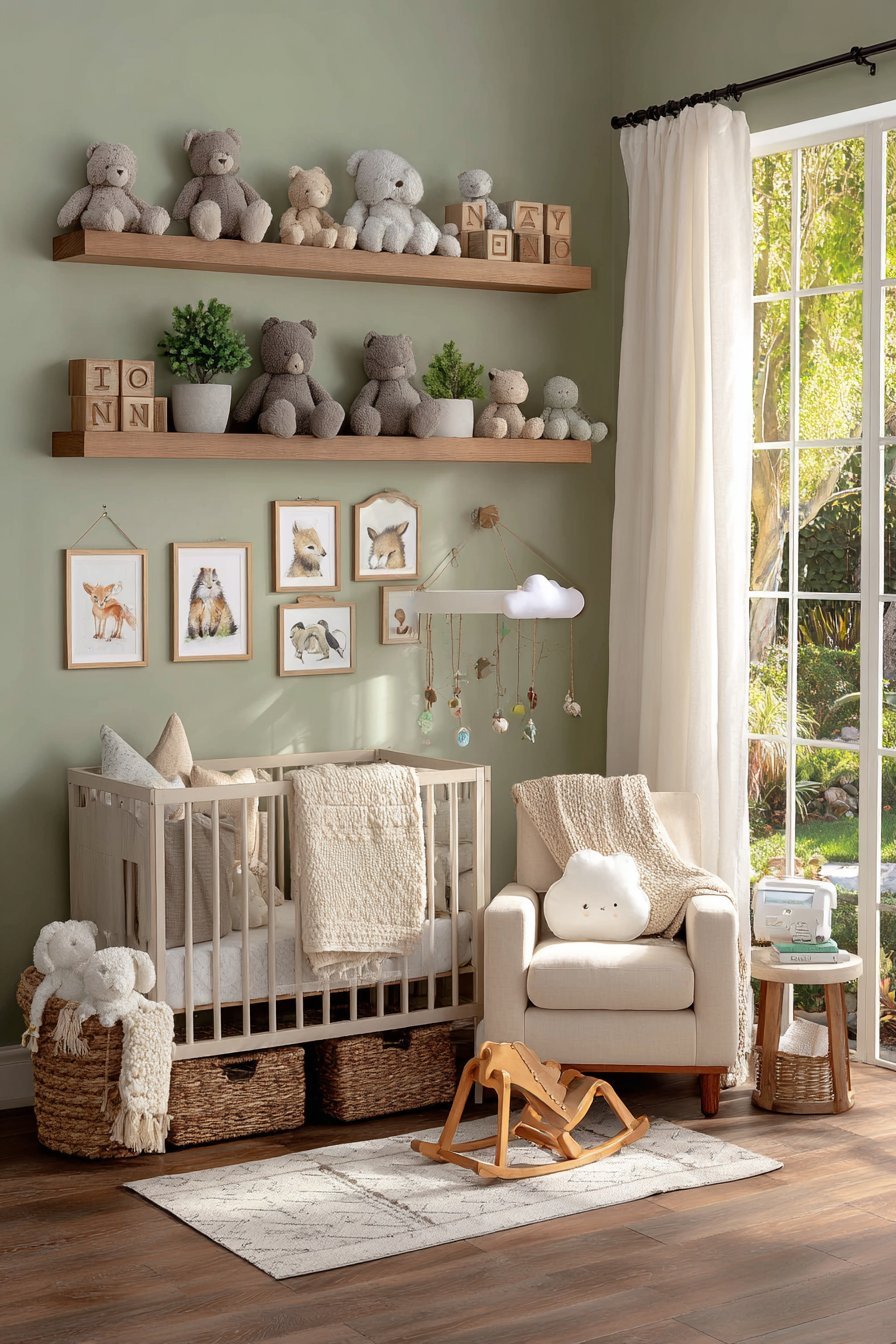 Baby shelf decor