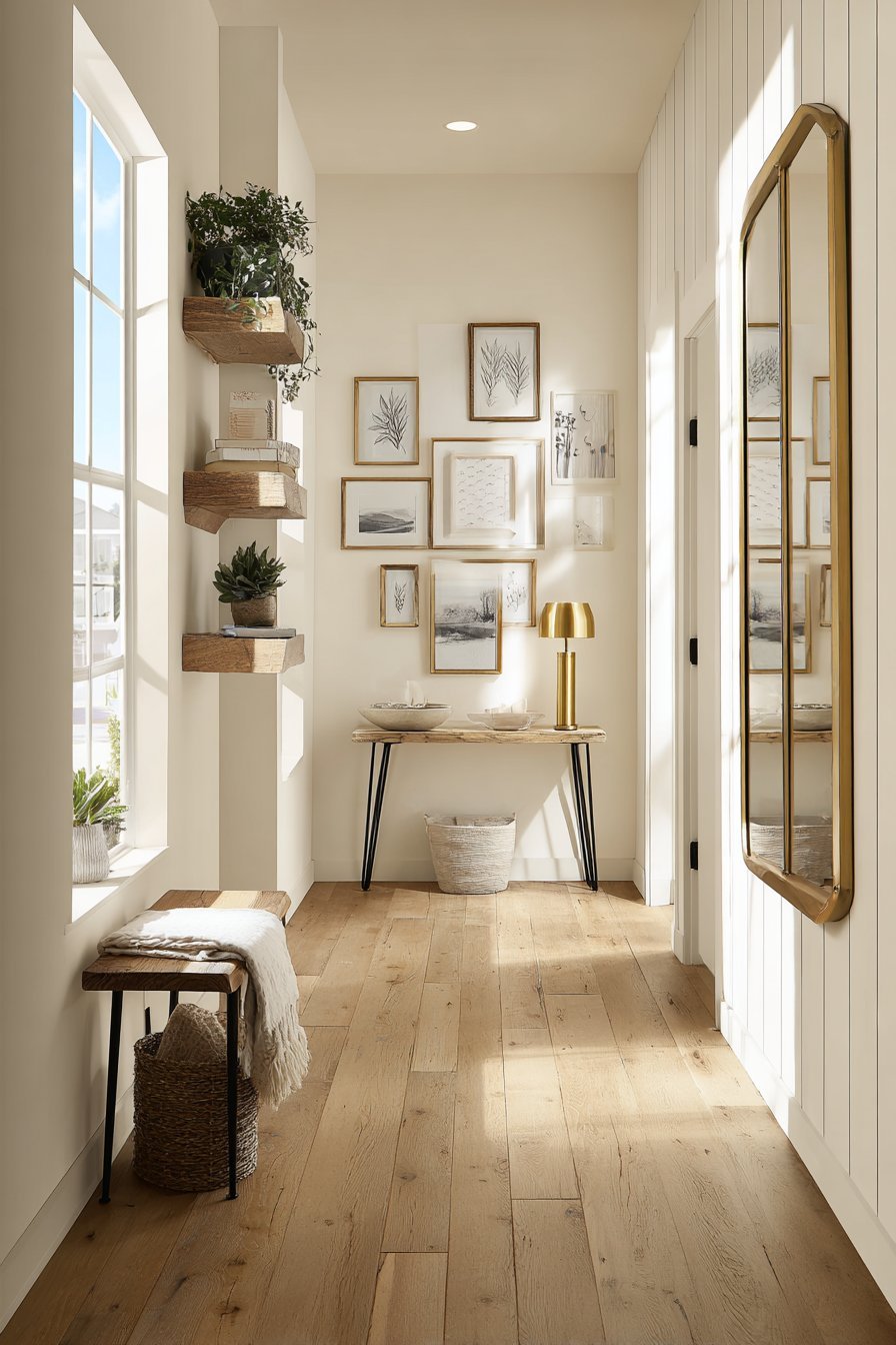 Narrow wall decor ideas