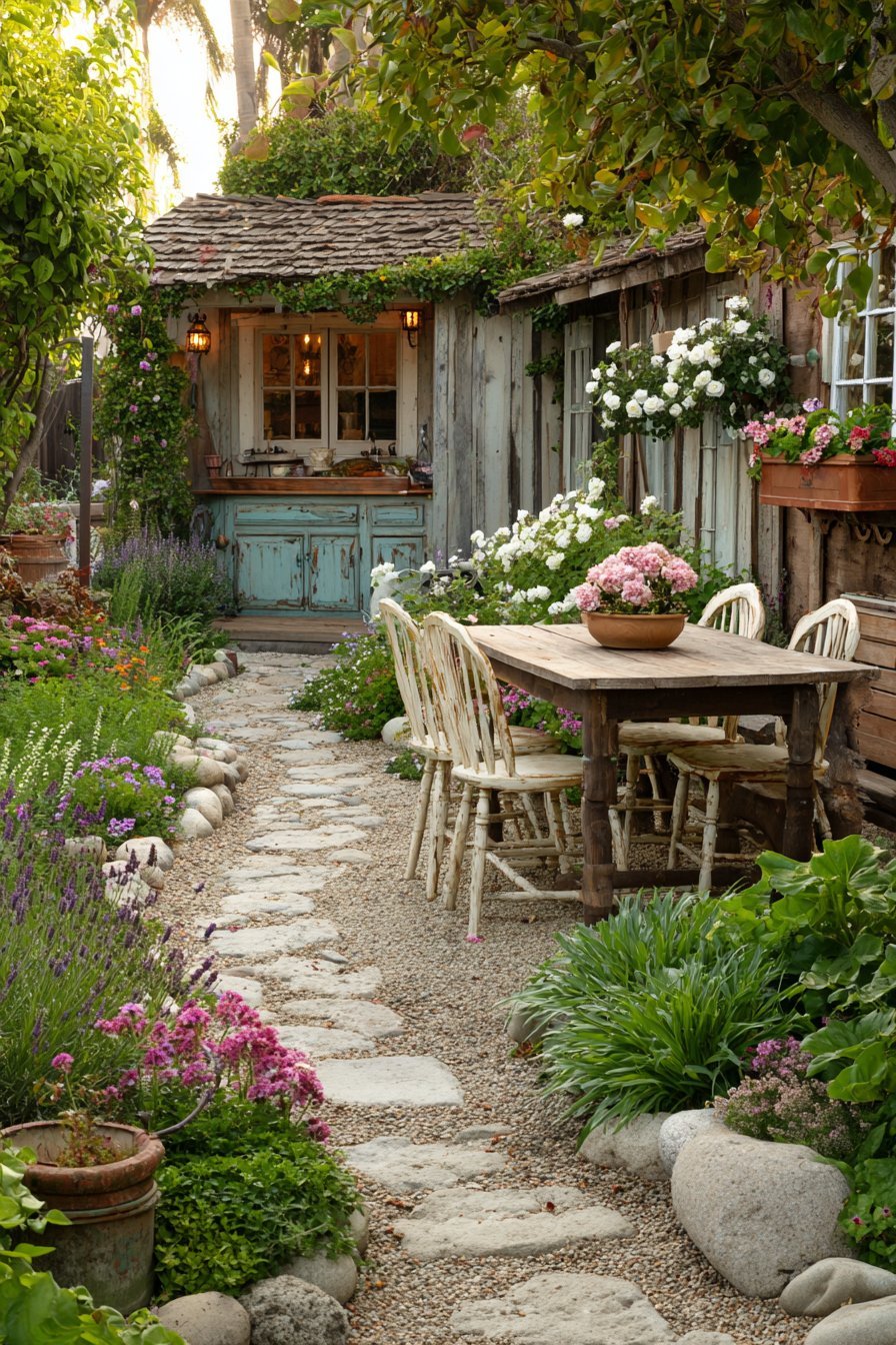 Cottagecore backyard