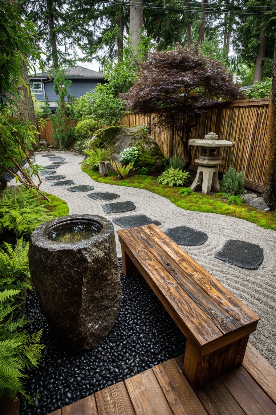 Japanese backyard