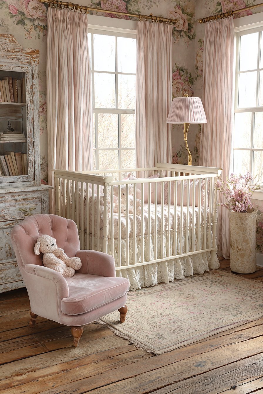 Vintage pink nursery