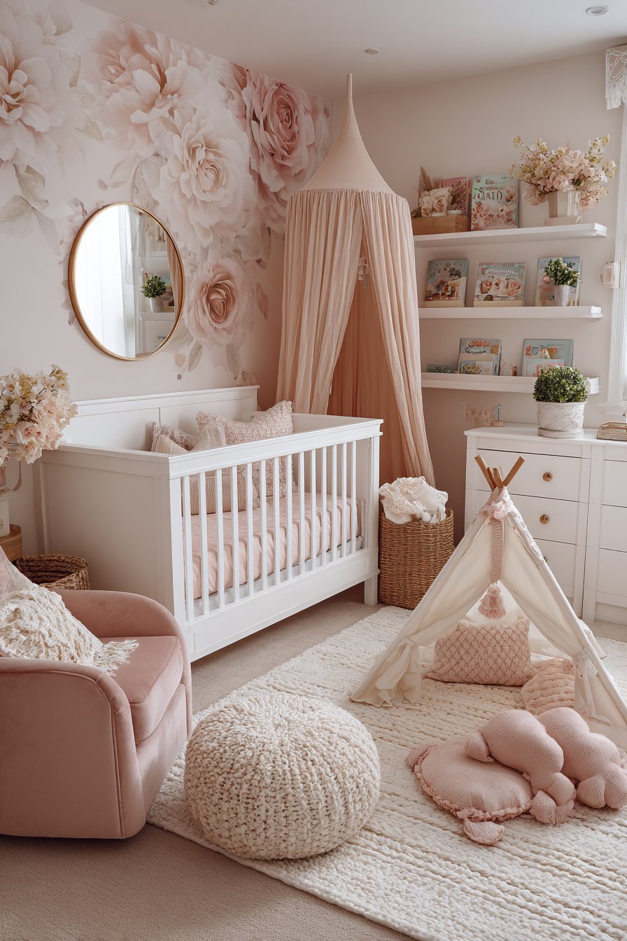 Soft pink nursery