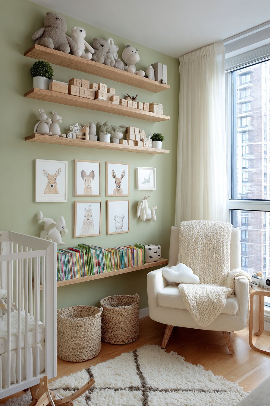 Baby shelf decor