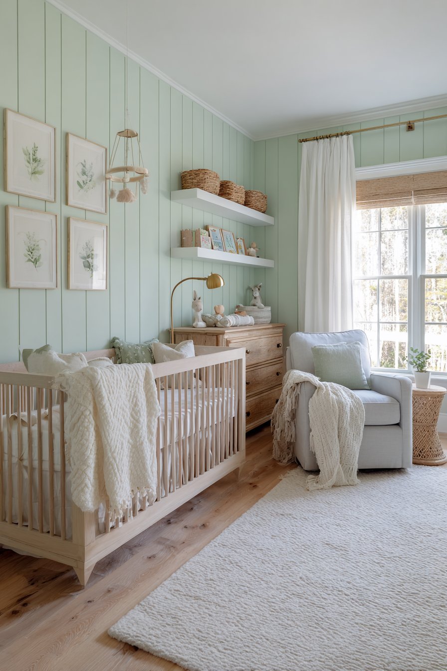 Mint green nursery