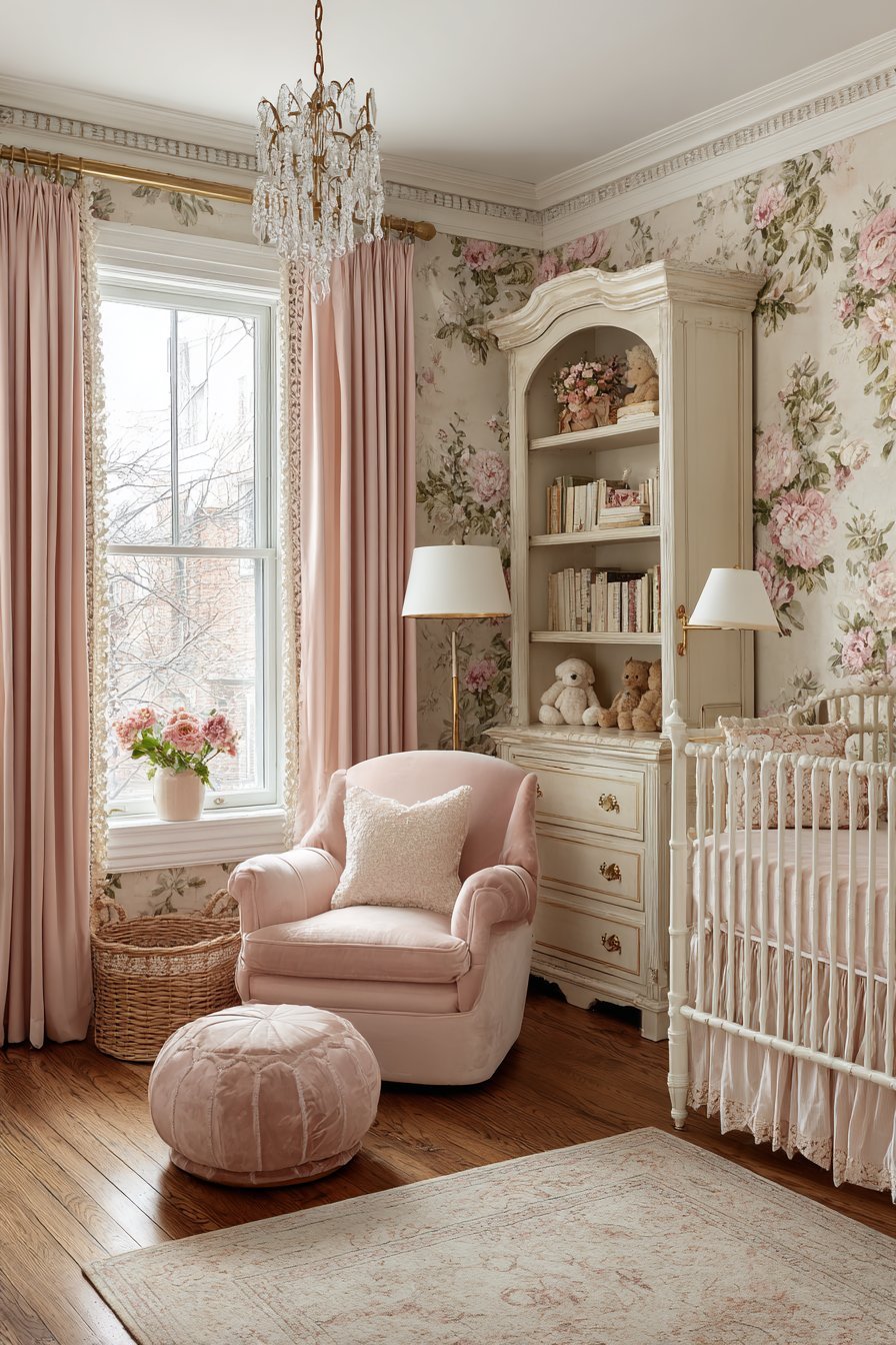 Vintage pink nursery