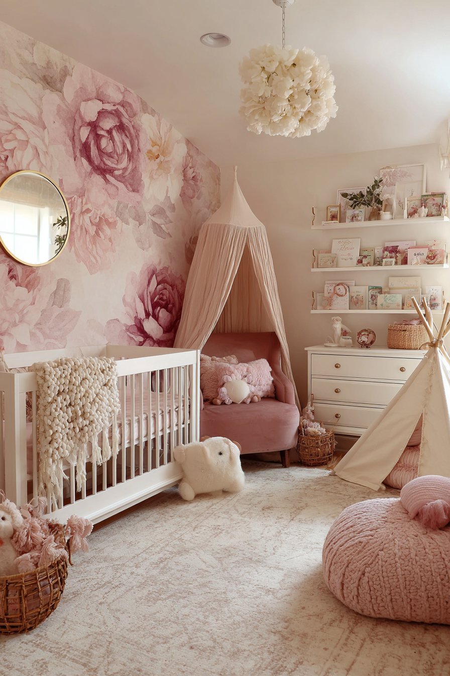 Soft pink nursery