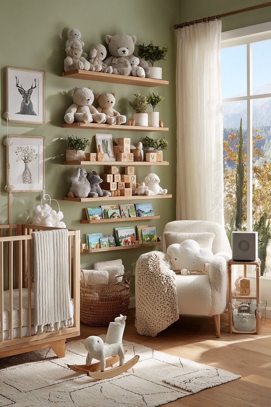 Baby shelf decor