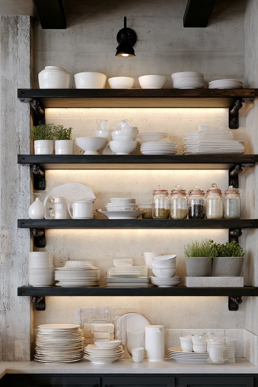 Open Metal Shelving