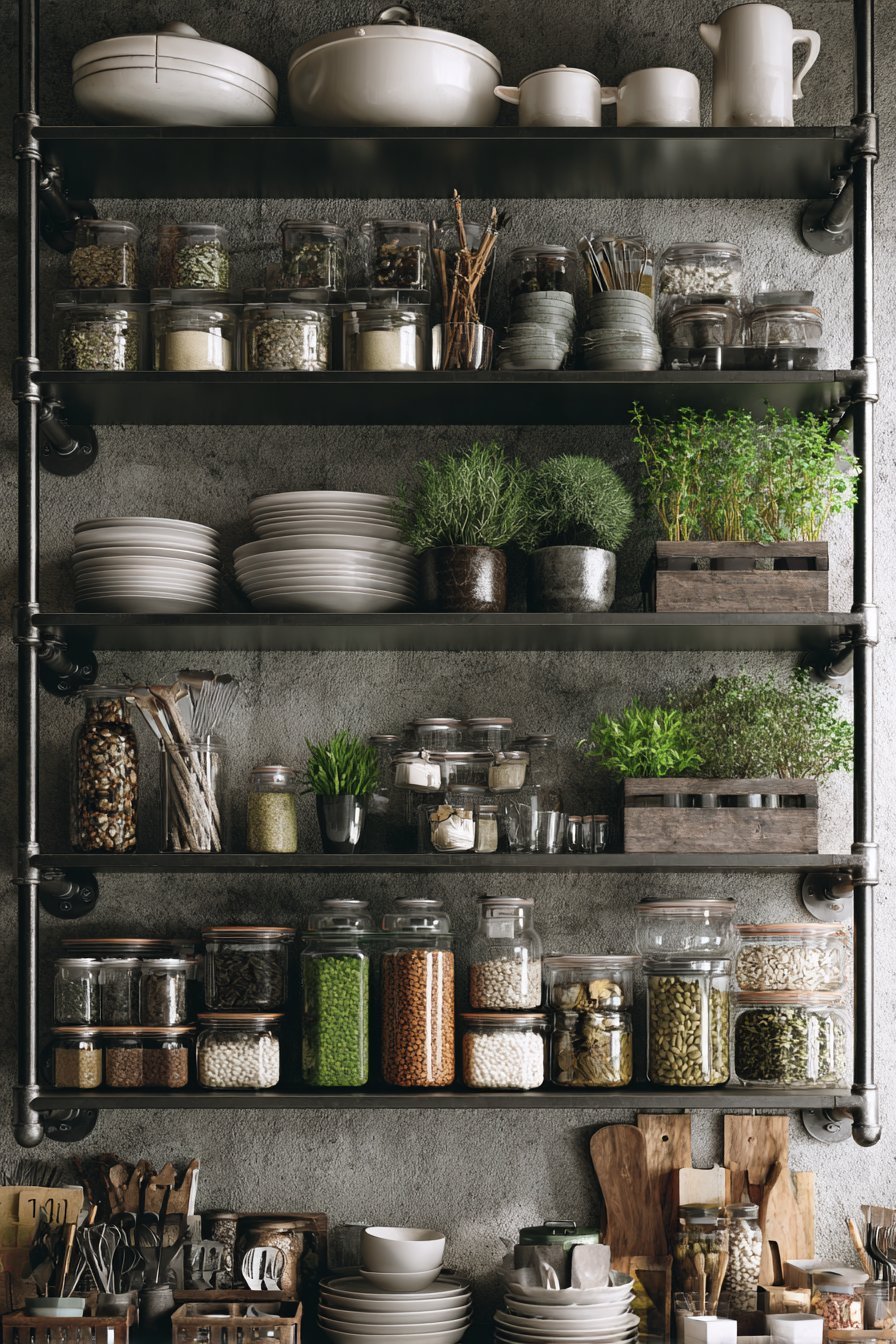 Open Metal Shelving
