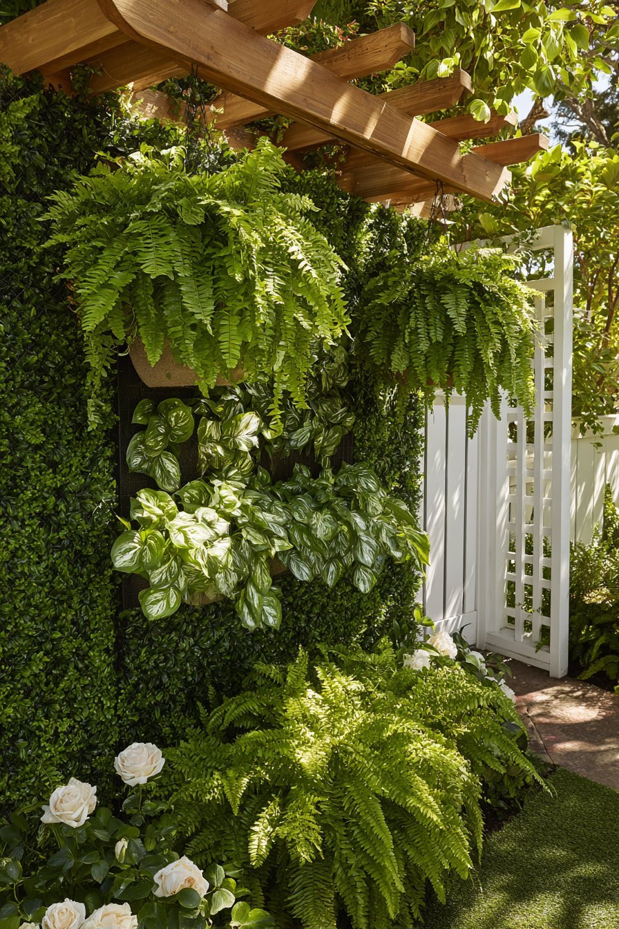 Embrace Vertical Gardening and Wall Features