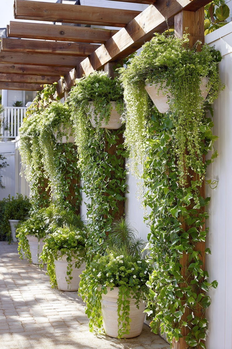 Embrace Vertical Gardening and Wall Features