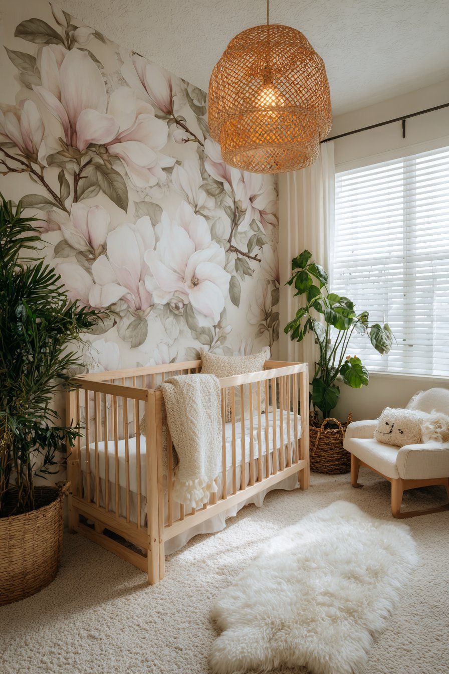 Botanical or Scenic Wallpaper for Immersive Beauty