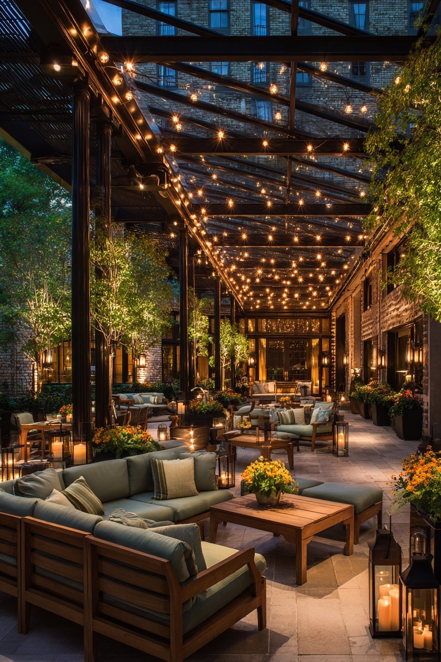 Incorporate String Lights and Ambient Lighting