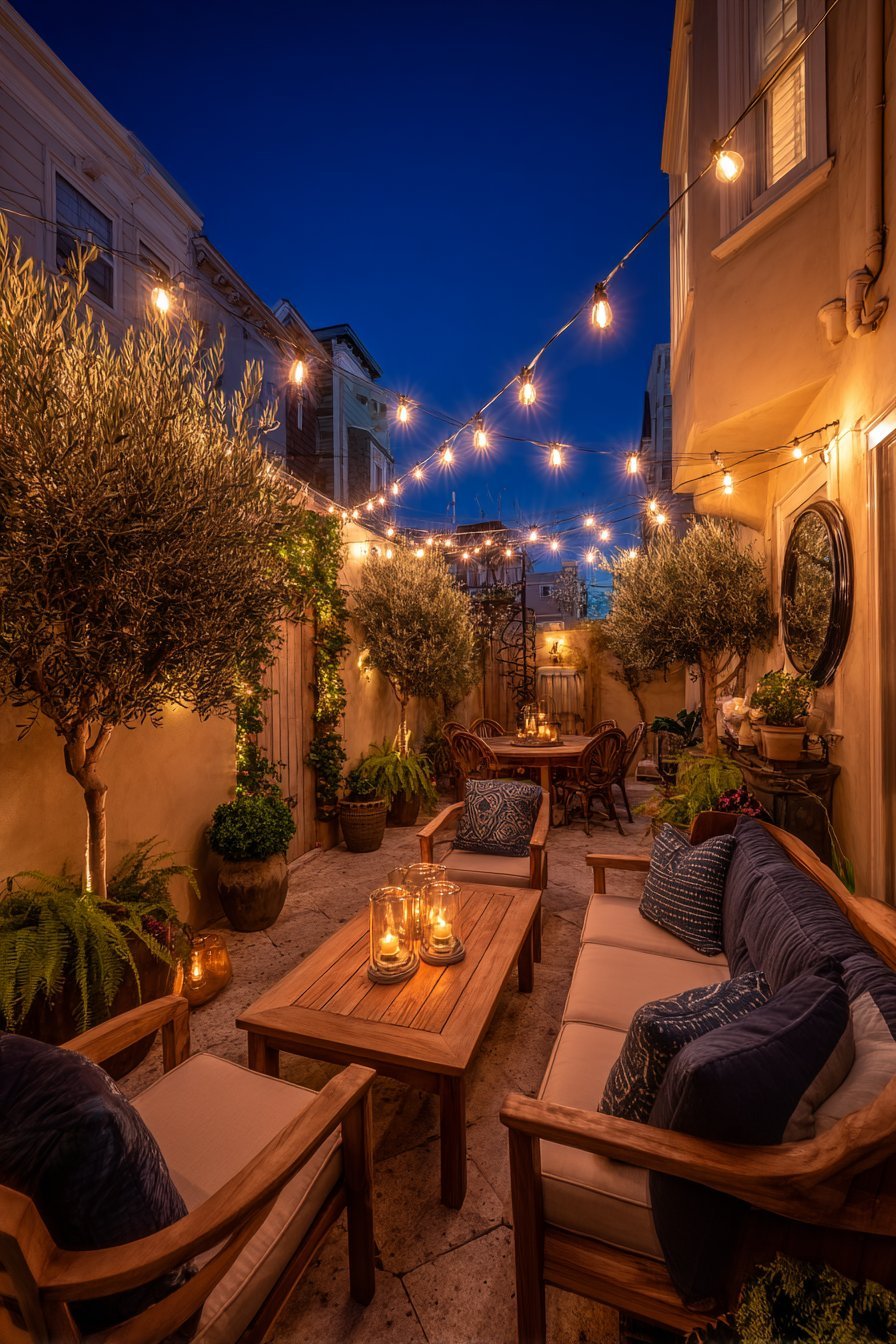 Incorporate String Lights and Ambient Lighting