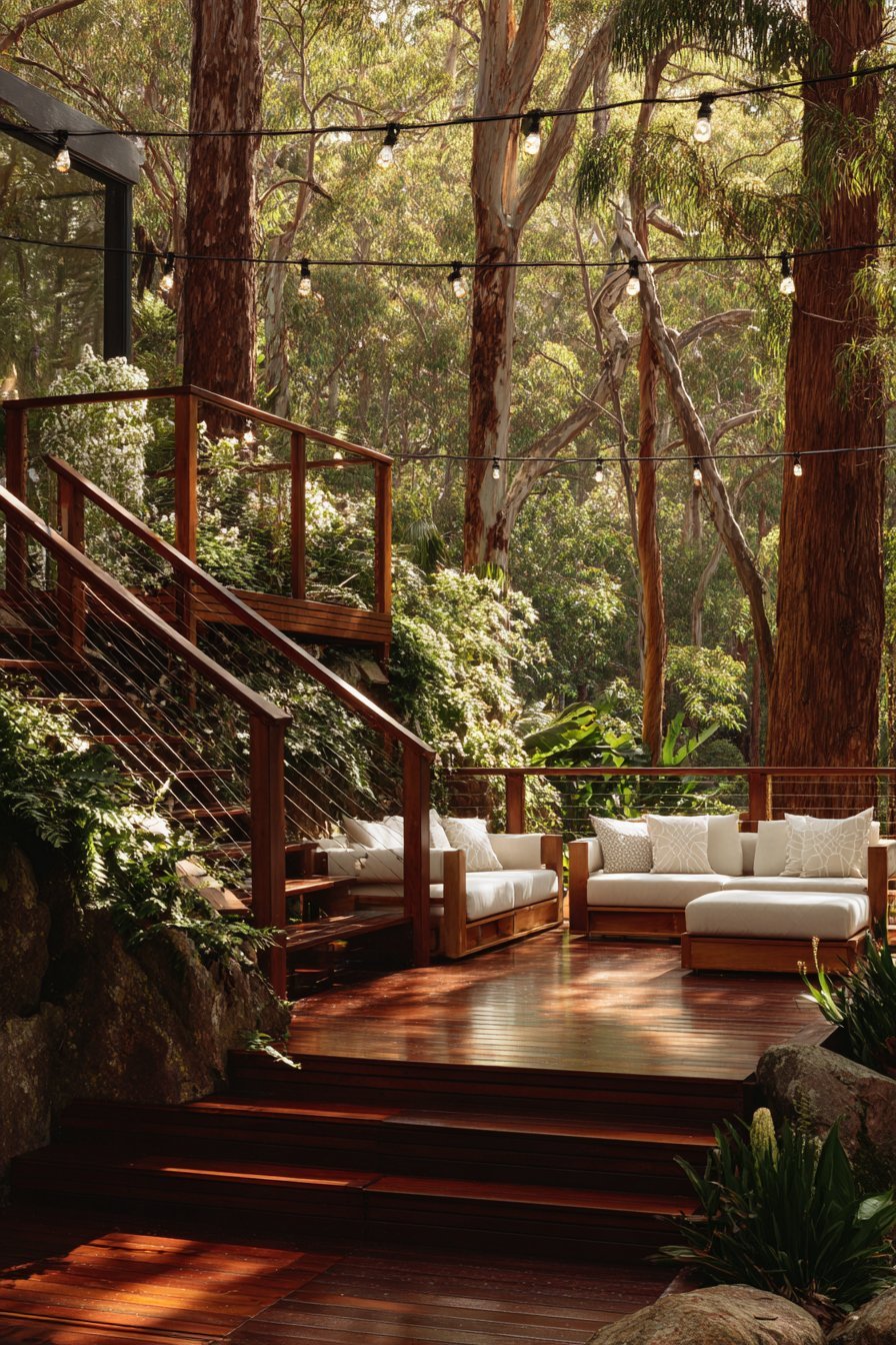 A Treehouse or Elevated Garden Platform