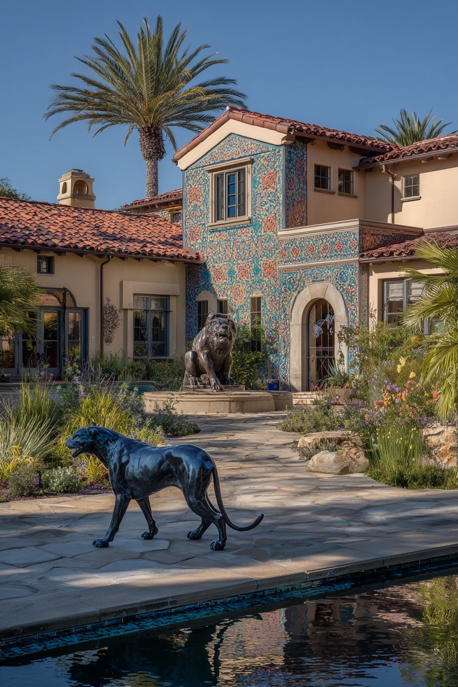 A Custom Mosaic Wall or Outdoor Art Installation