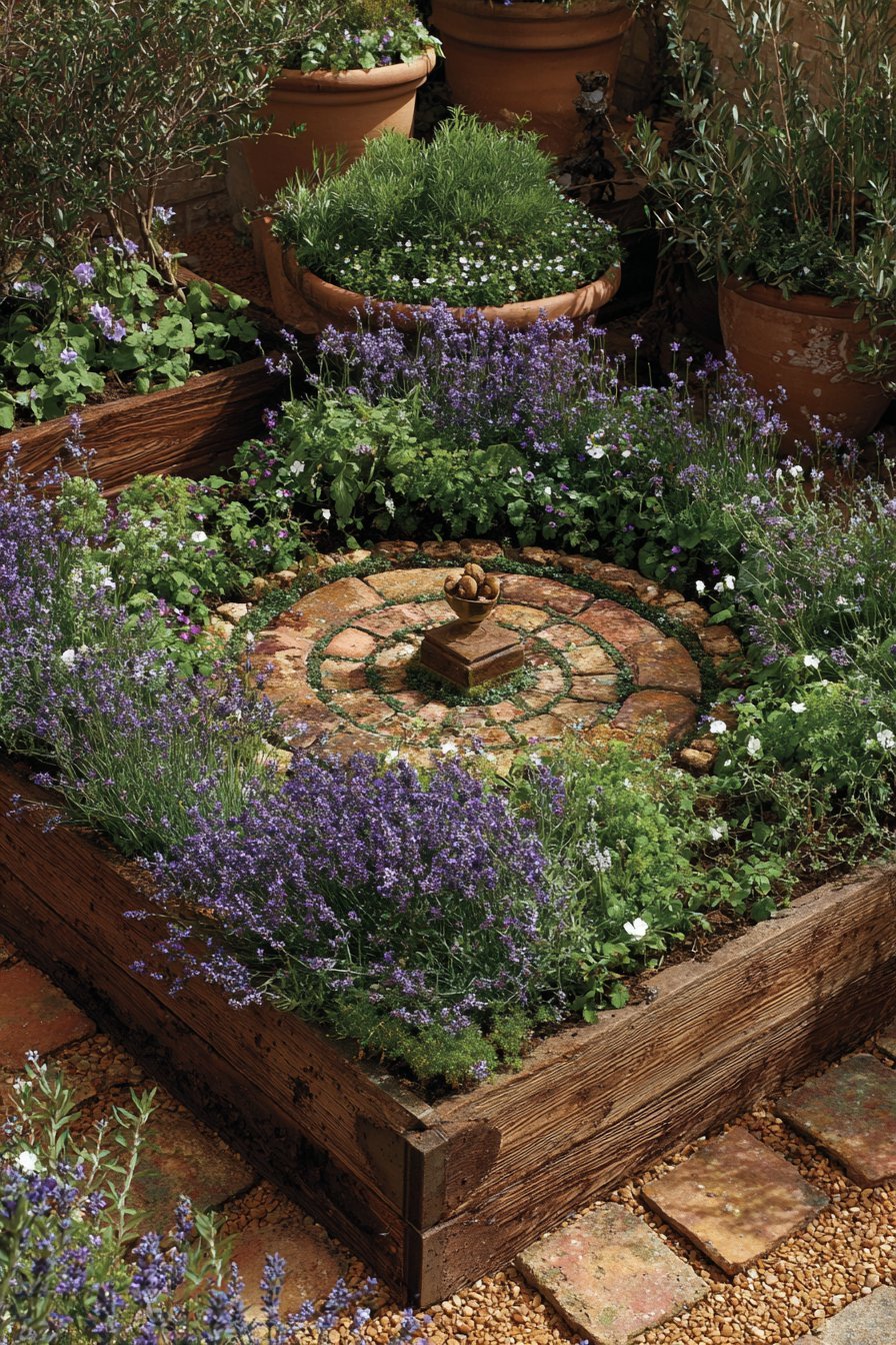 A Kitchen Herb Garden or Potager