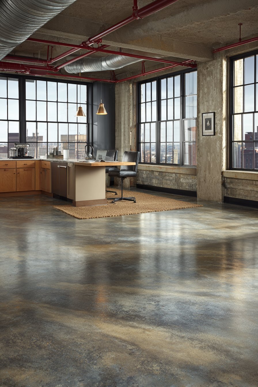 Concrete or Sealed Cement Flooring