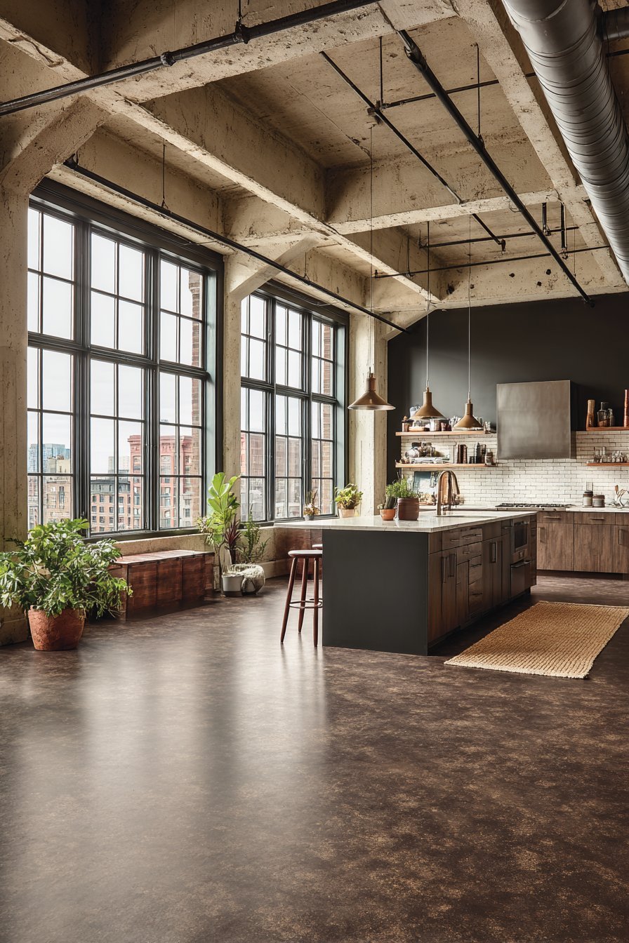 Concrete or Sealed Cement Flooring