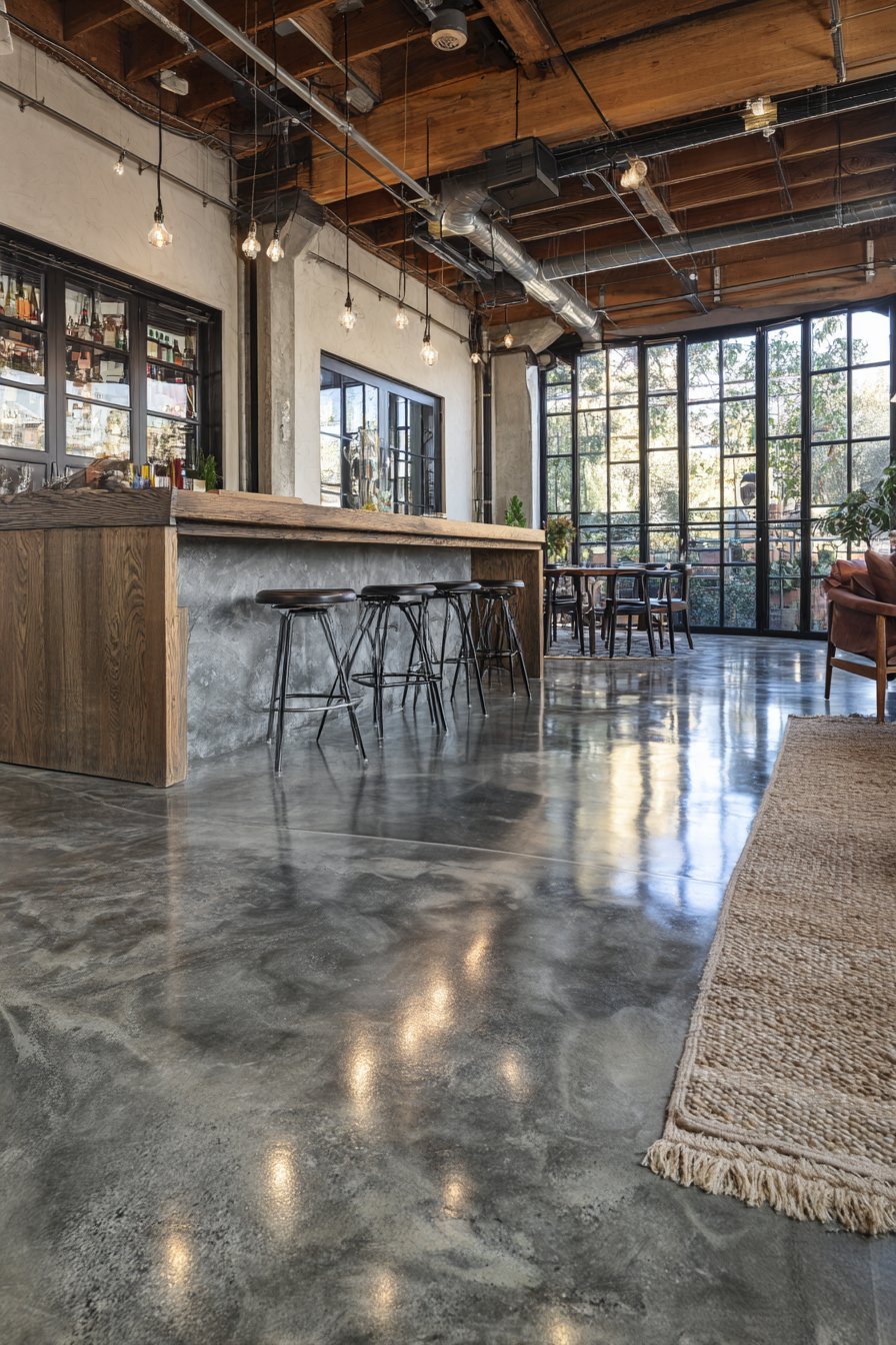 Concrete or Sealed Cement Flooring