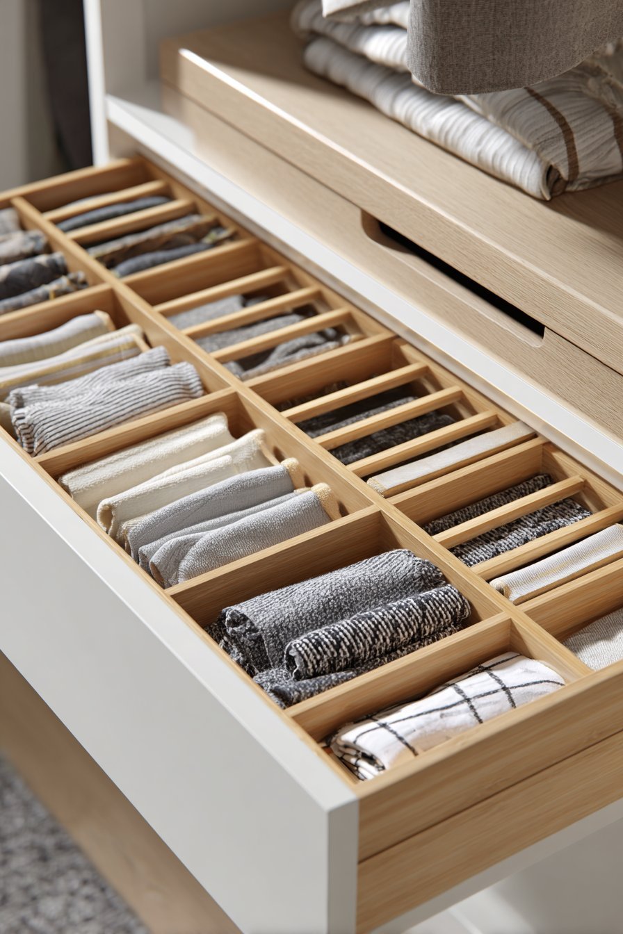 Drawer Dividers Eliminate Clothing Chaos