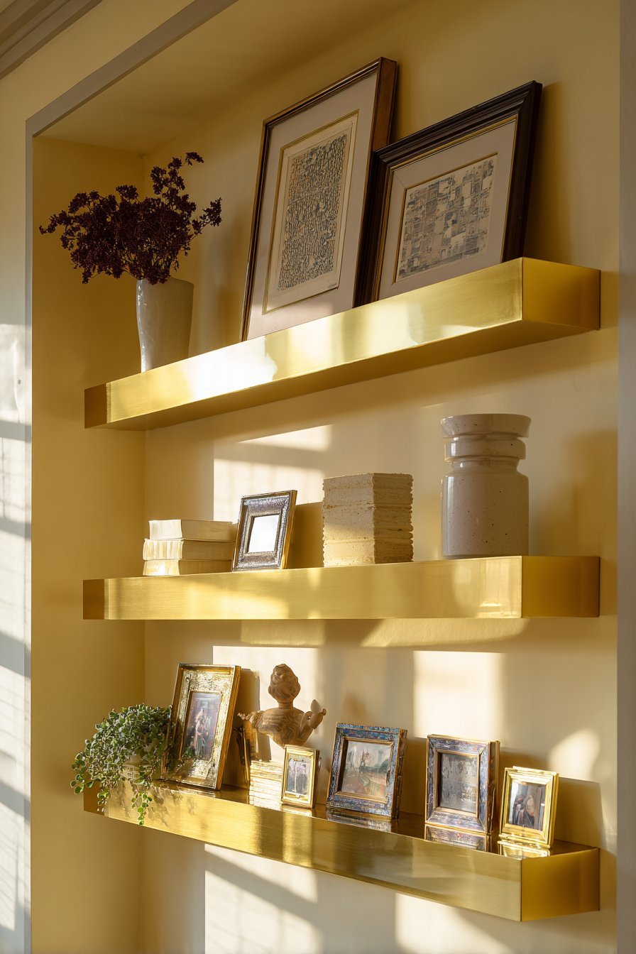 A Curated Shelf or Ledge Display as Wall Decor
