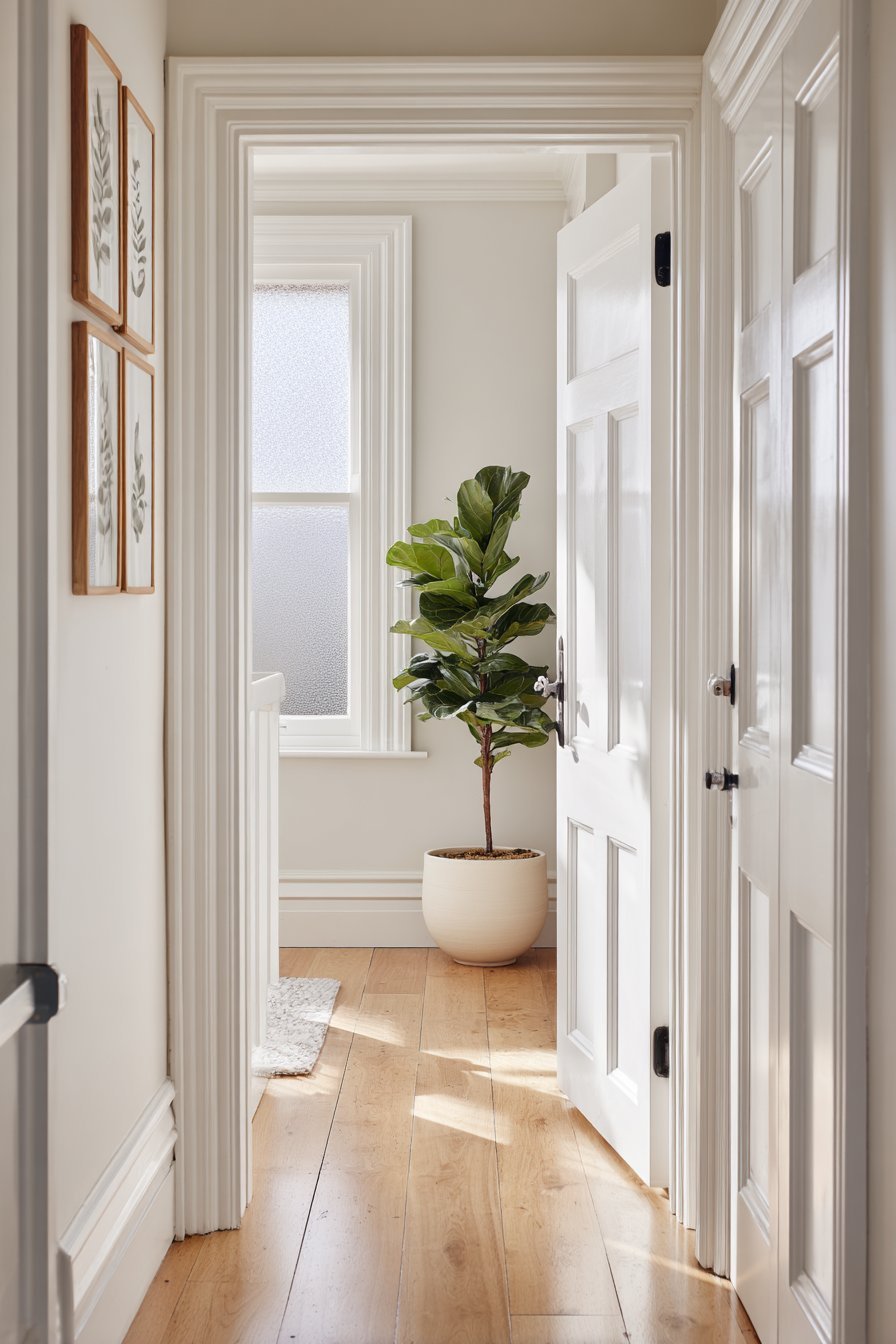 Incorporate Tall Plants and Botanical Elements as Living Decor