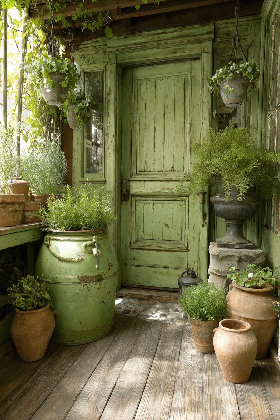 Charming Garden Structures and Vintage Accessories
