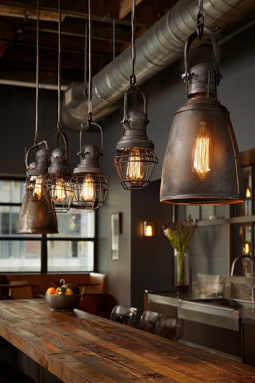 Pendant Lighting with Industrial Design