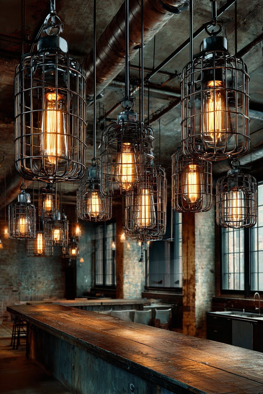 Pendant Lighting with Industrial Design