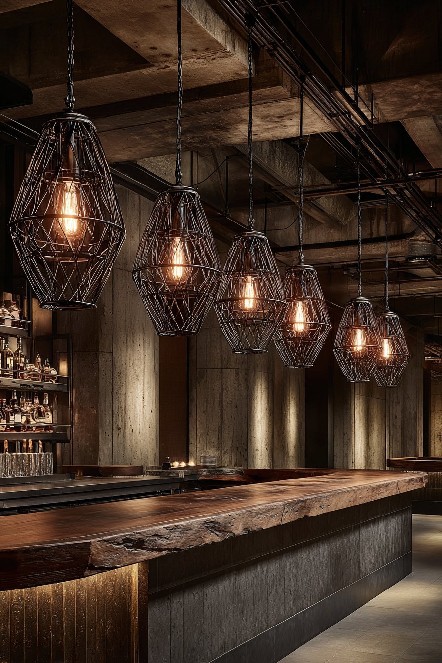 Pendant Lighting with Industrial Design
